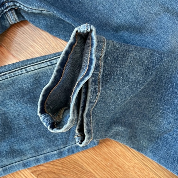 Free People Lennox Denim Skinny Utility Jumpsuit size Size NWT - Picture 14 of 16